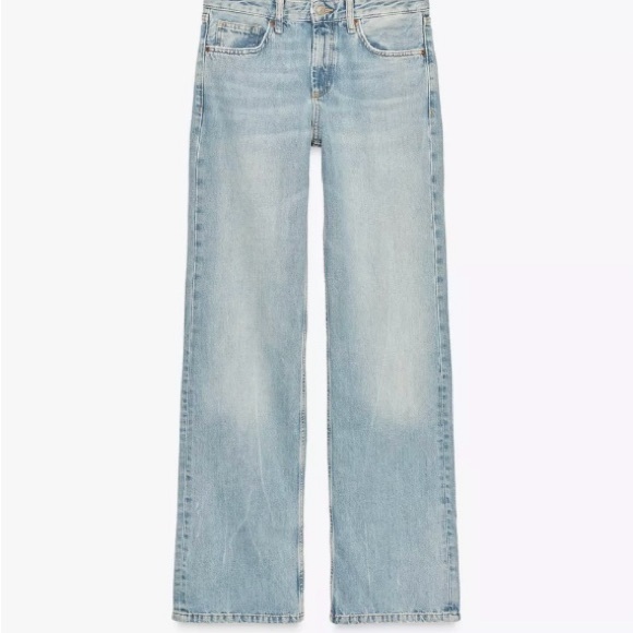 Zara TRF Mid-Rise Wide Leg Jean size 27(4) - Picture 2 of 2
